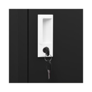 Armoire à selles Noir 53x53x105 cm Acier  
