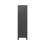 Garde-robe industrielle Anthracite 90x50x180 cm Métal
