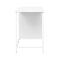 Bureau industriel avec tiroirs Blanc 105x52x75 cm Acier