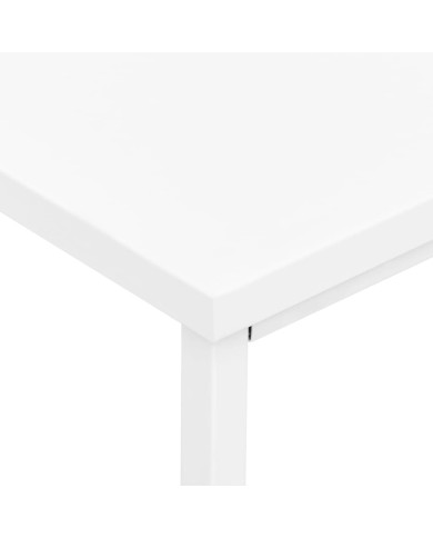 Bureau industriel avec tiroirs Blanc 105x52x75 cm Acier