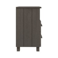Table de chevet Gris clair 40x35x62 cm Bois de pin solide