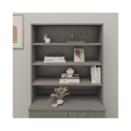 Dessus de buffet Gris clair 90x30x100 cm Bois massif de pin