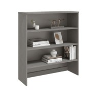 Dessus de buffet Gris clair 90x30x100 cm Bois massif de pin