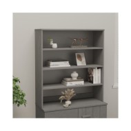 Dessus de buffet Gris clair 90x30x100 cm Bois massif de pin