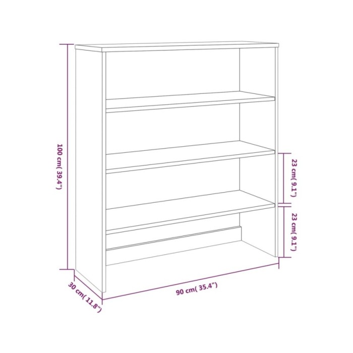 Dessus de buffet Gris clair 90x30x100 cm Bois massif de pin
