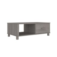 Table basse Gris clair 100x55x35 cm Bois massif de pin