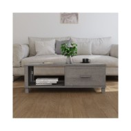 Table basse Gris clair 100x55x35 cm Bois massif de pin