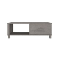Table basse Gris clair 100x55x35 cm Bois massif de pin