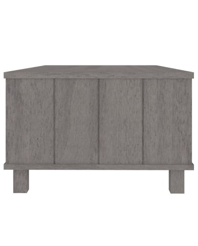 Table basse Gris clair 100x55x35 cm Bois massif de pin