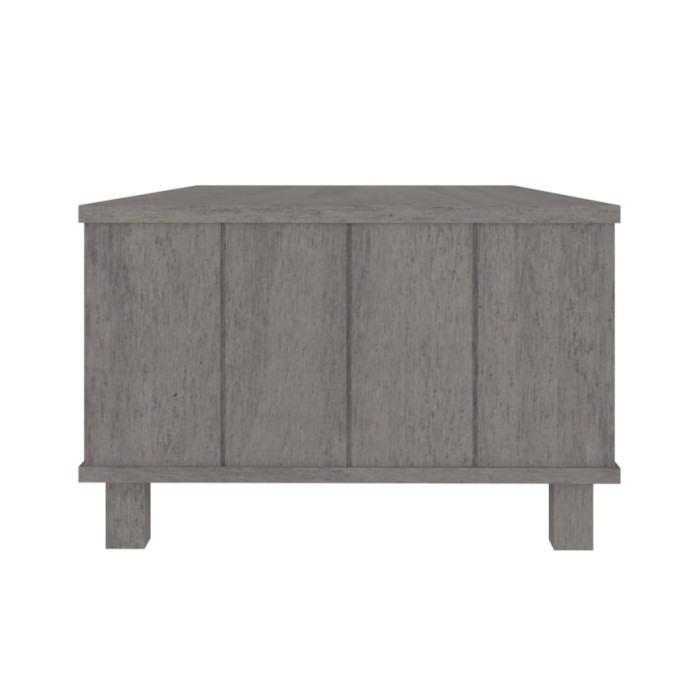 Table basse Gris clair 100x55x35 cm Bois massif de pin