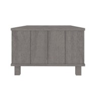 Table basse Gris clair 100x55x35 cm Bois massif de pin
