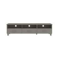 Meuble TV Gris clair 158x40x40 cm Bois de pin solide