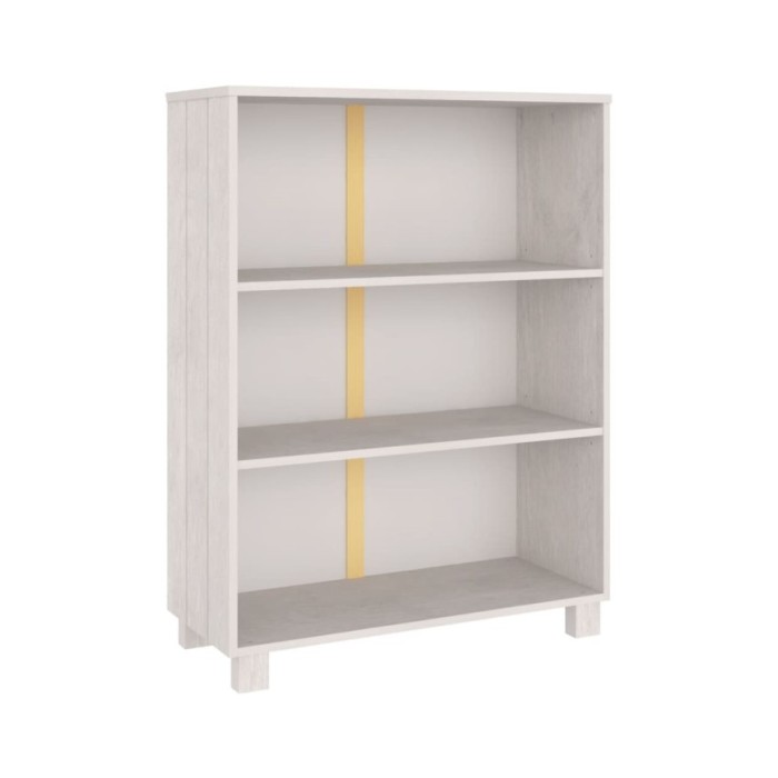 Bibliothèque Blanc 85x35x112 cm Bois de pin massif