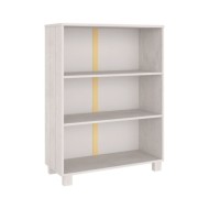 Bibliothèque Blanc 85x35x112 cm Bois de pin massif