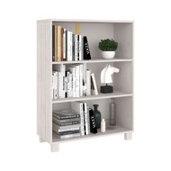 Bibliothèque Blanc 85x35x112 cm Bois de pin massif