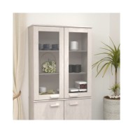 Dessus de buffet Blanc 85x35x100 cm Bois massif de pin