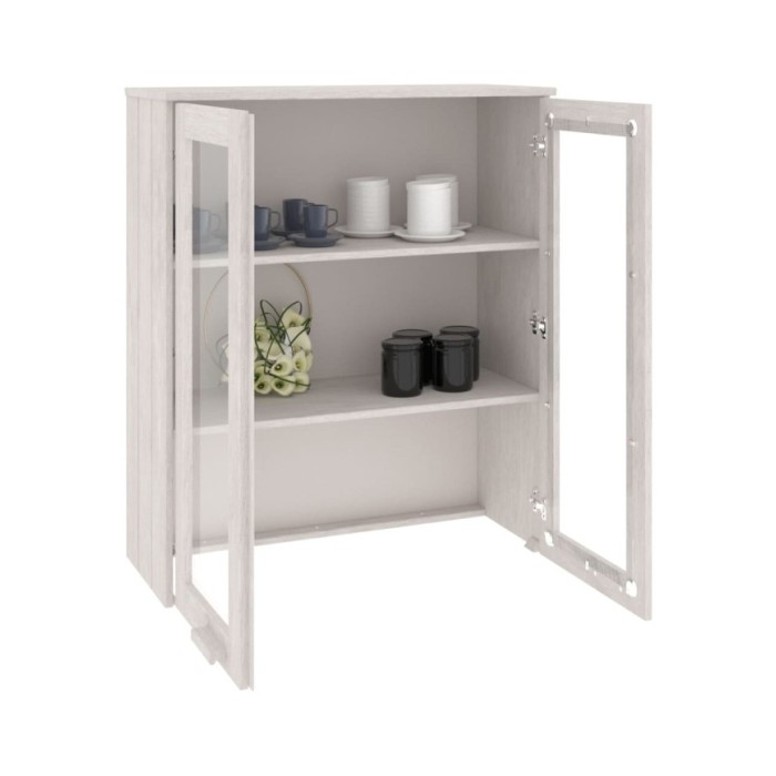 Dessus de buffet Blanc 85x35x100 cm Bois massif de pin
