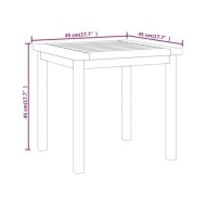 Table d'appoint 45x45x45 cm Bois massif de teck