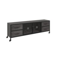 Meuble TV Argenté 110x30x40 cm Fer
