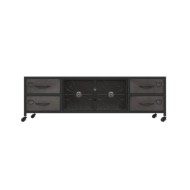 Meuble TV Argenté 110x30x40 cm Fer
