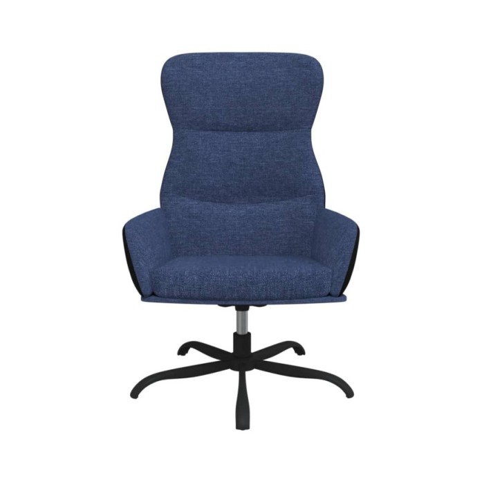 Chaise de relaxation Bleu Tissu