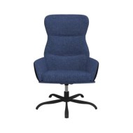 Chaise de relaxation Bleu Tissu