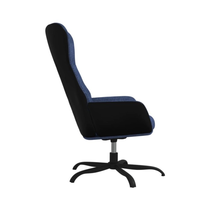 Chaise de relaxation Bleu Tissu
