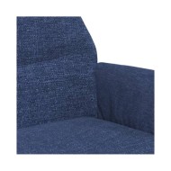 Chaise de relaxation Bleu Tissu