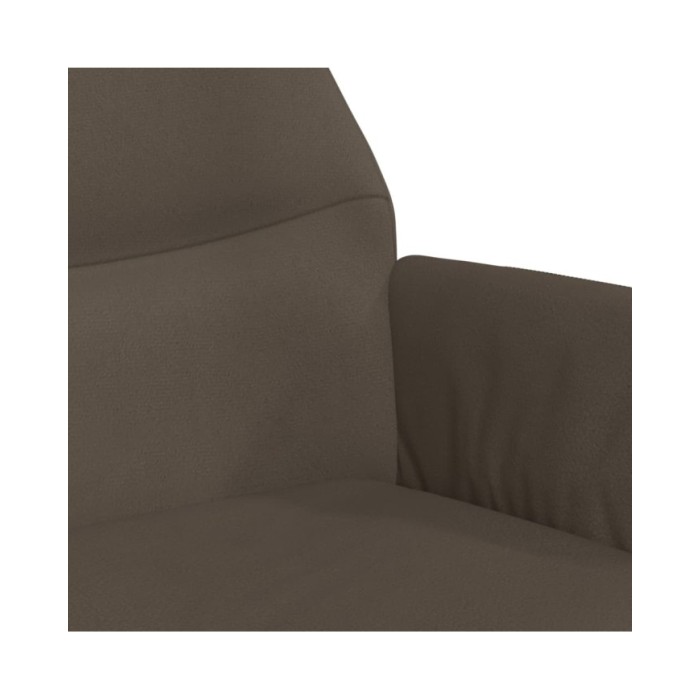 Chaise de relaxation Gris foncé Similicuir daim