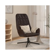 Chaise de relaxation Marron brillant Similicuir