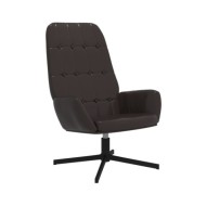 Chaise de relaxation Marron brillant Similicuir