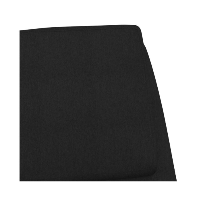 Chaise à bascule Noir Tissu