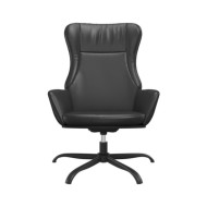 Chaise de relaxation Noir Similicuir