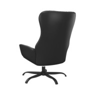 Chaise de relaxation Noir Similicuir
