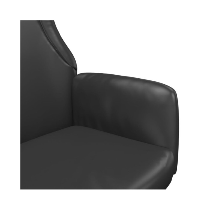 Chaise de relaxation Noir Similicuir