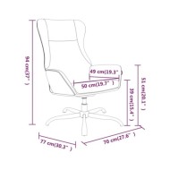Chaise de relaxation Noir Similicuir