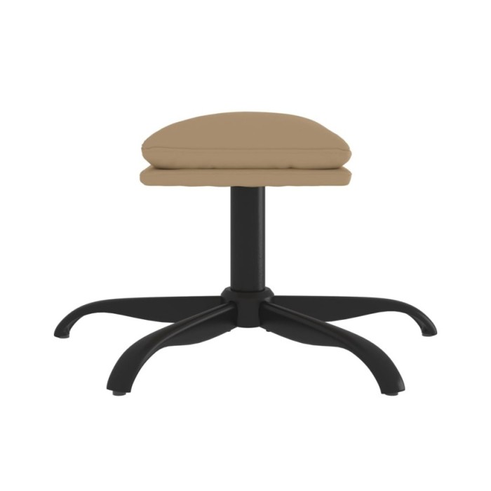 Repose-pied Cappuccino 60x60x39 cm Similicuir