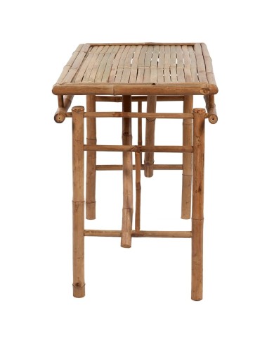 Table de jardin pliable 115x50x75 cm Bambou