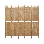 Cloison de séparation 5 panneaux Bambou 200x180 cm