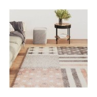 Tapis pour enfants 120x170 cm Motif d'étoiles Rose
