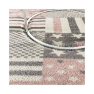 Tapis pour enfants 120x170 cm Motif d'étoiles Rose