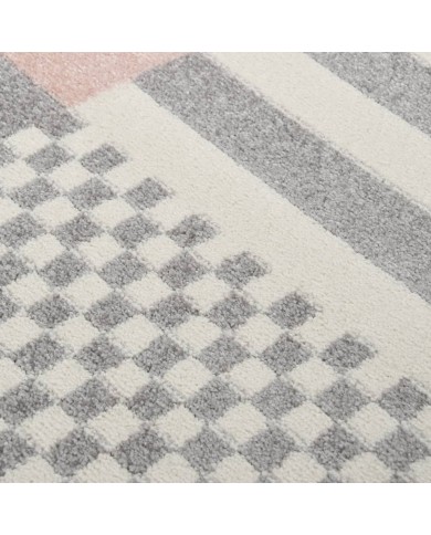 Tapis pour enfants 120x170 cm Motif d'étoiles Rose