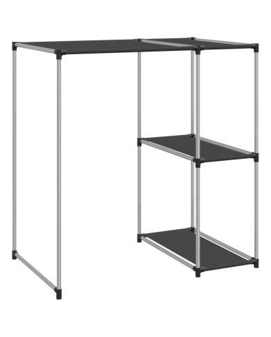 Support de rangement sur la machine à laver Noir 87x55x90,5 cm