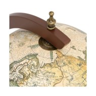Support à vin bar forme globe Marron Bois d'eucalyptus massif