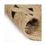 Tapis fait à la main Jute tressée 210 cm