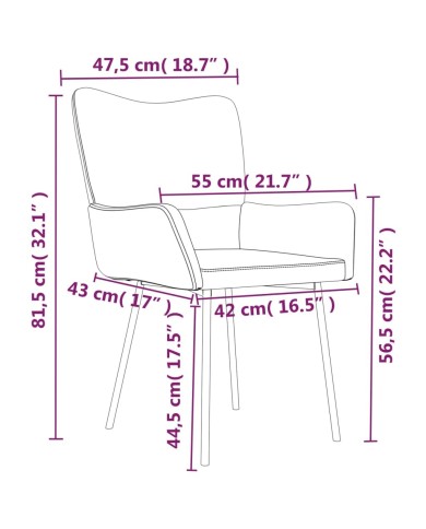 Chaises de salle à manger 2 pcs Bleu Velours