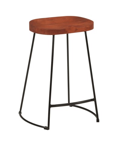 Tabourets de bar Gavin 2 pcs 45x40x63 cm Bois massif manguier