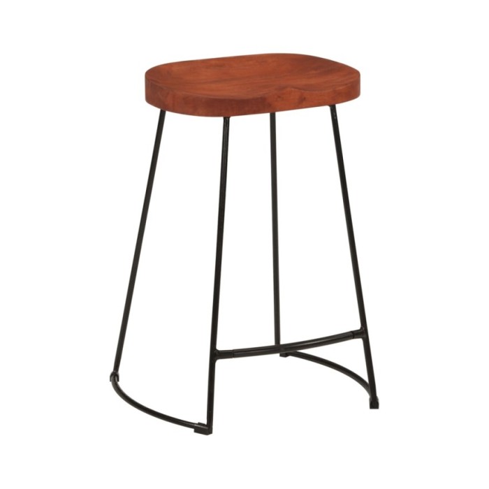 Tabourets de bar Gavin 2 pcs 45x40x63 cm Bois massif manguier