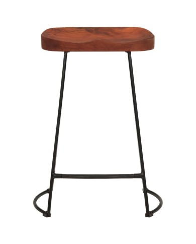 Tabourets de bar Gavin 2 pcs 45x40x63 cm Bois massif manguier