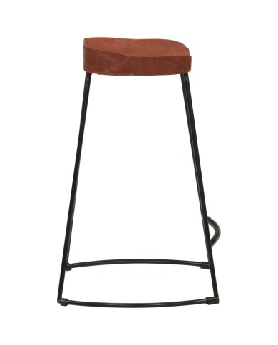 Tabourets de bar Gavin 2 pcs 45x40x63 cm Bois massif manguier